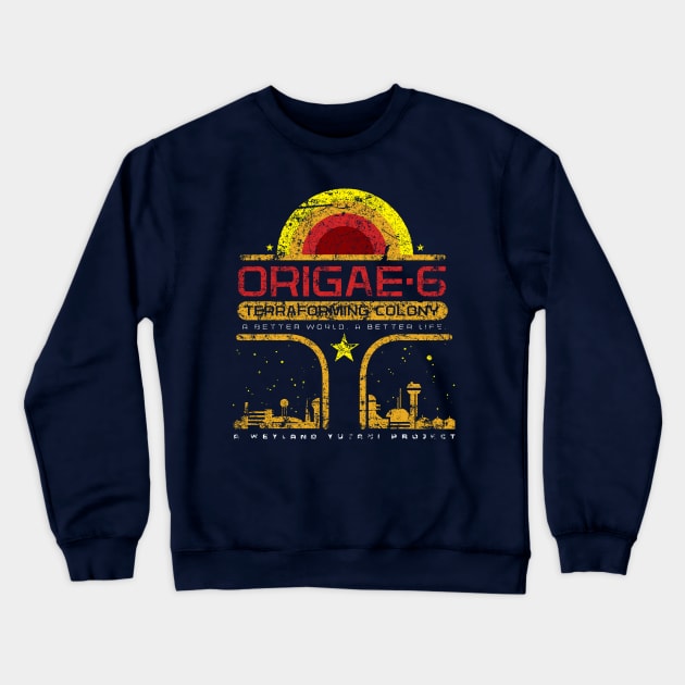 ORIGAE-6 Crewneck Sweatshirt by MindsparkCreative